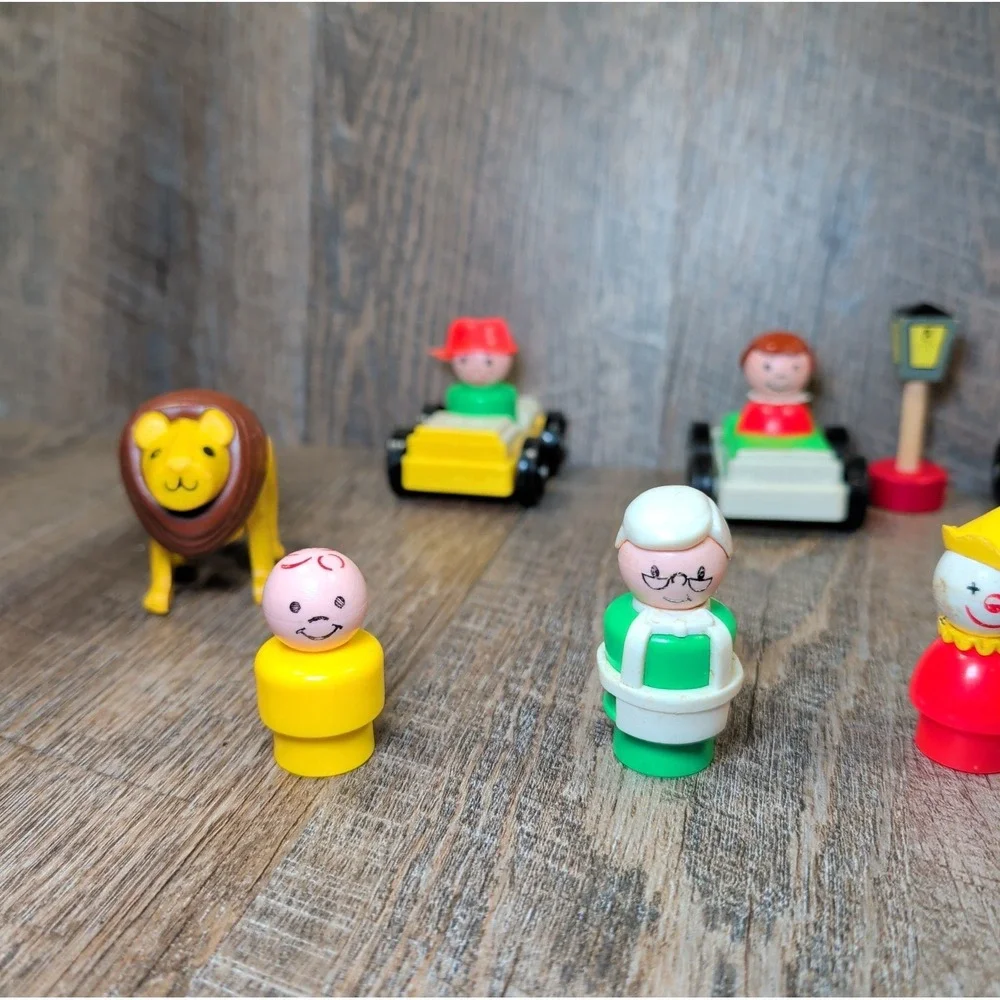 Vintage Fisher-Price Little People Lot Includes Vehicles & Figures